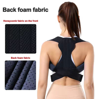 Attelle de Correction Posturale Élastique et Respirante en Polyester FSPG avec Soutien Claviculaire et Lombaire pour l'Amélioration de la Posture et le Soulagement de la Douleur