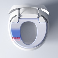 WC à siphon avec capteur et buse de nettoyage, cuvette monobloc, sanitaires modernes, bidet automatique pour salle de bain