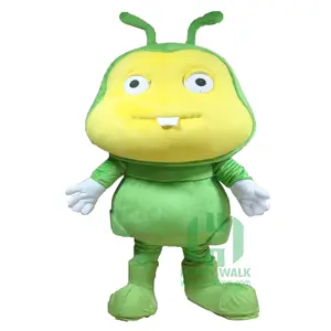 Trajes de Abeja Verde de la isla feliz, gran oferta, disfraz de mascota bonito, disfraz de Mascota de abeja de animales de piel suave