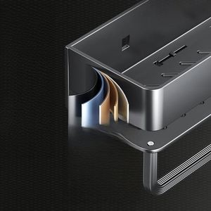 Metal Cosmetic Organizer Wall Mount Space Saver Storage <b>Rack</b> for <b>Kitchen</b> and Bathroom Modern Multifunctional - Product Image 2