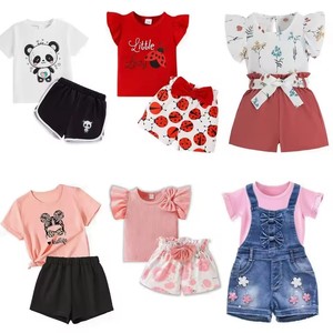 Ropa Infantil al por Mayor, Lotes de Ropa de Verano para Niñas, Conjuntos de 2 Piezas para Niños, Ropa para Niños en Stock - Product Image 1