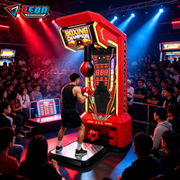 Machine de boxe et de kick arcade à monnayeur, double fonction, jeu électronique, garantie 1 an, en anglais, usage commercial