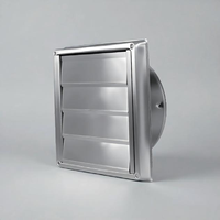 Grille de ventilation murale 304 durable et moderne pour extérieur, anti-pluie/débris, pour séchoir, air chaud/froid, cuisine et salle de bain