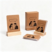 Ensemble cadeau d'anniversaire pour couple imprimé OEM, jeu de cartes de dialogue personnalisé pour couple, papier écologique vierge