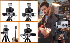Adaptateur de mixage audio professionnel <span class=keywords><strong>Comica</strong></span> <span class=keywords><strong>CVM</strong></span>-AX3, préamplificateur, double port XLR/3,5 mm/6,35 mm, mini mixeur pour caméra, prend en charge l'alimentation fantôme - Product Image 5