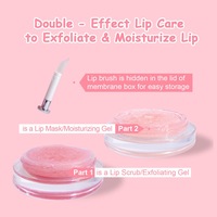 Kit de Soin des Lèvres 2-en-1 Masque et Gommage Vegan Bio Exfoliant Hydratant à la Fraise Marque Blanche Fournisseur en Gros OEM