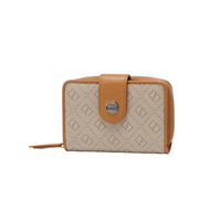 Portefeuille court pour femme en cuir italien pleine fleur, pochette porte-monnaie et porte-cartes