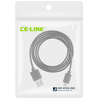 Câble de données Micro USB blindé en PVC de haute qualité avec charge rapide 3A pour téléphone portable et ordinateur