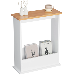 Small <strong>Narrow</strong> Side <strong>Table</strong> with Storage Space Sofa <strong>Table</strong> <strong>Bedside</strong> Living Room Home - Product Image 2