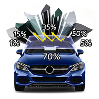 Venta al por mayor de fábrica: Rollo de película/tintado de ventanas de cerámica nano de 2 capas para automóvil, 99% UVR/IRR, calidad 3M, 60in*100ft