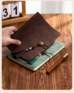 Luxury Leather Notebook <b>Gift</b> Set With Wooden Pen And Tassel Decor For <b>Graduation</b> Business Present Premium <b>Gift</b> Set Custom Logo - Product Image 2