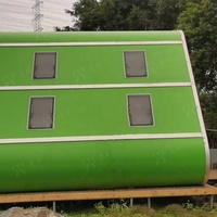 Structure en acier triangulaire à une couche de maison de conteneur préfabriquée personnalisable au prix le plus bas pour les maisons préfabriquées à capsule spatiale