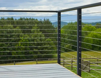 Kit de garde-corps en câble résidentiel, balustrade en câble d'acier inoxydable pour balcon et terrasse