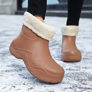 Botas de chuva para mulheres, botas de chuva da moda, casuais, eva, sem cadarço, para neve - Product Image 6