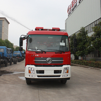 Camion-citerne à eau de 8000 L, camion de pompiers Dongfeng D530, moteur Cummins 170 CV, pompe à incendie CB10/40, canon PS40, camion de pompiers municipal à vendre