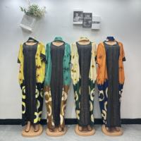 Nouvelle Robe BouBou Ethnique Ample et Respirante avec Diamants Thermocollés, Imprimé Africain Estival, Grande Taille pour Femme 2026