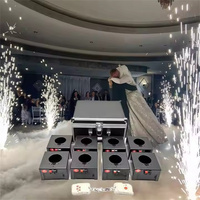 Machine à feux d'artifice froids pour mariage à 8 sorties, machine à fontaines d'étincelles froides pour scène, machine à étincelles froides pour feux d'artifice d'intérieur