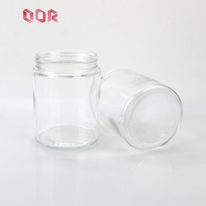 Tarro de almacenamiento de vidrio transparente personalizable de 1oz a 6oz, contenedor de vidrio redondo con tapa de rosca de metal negro, vidrio de alta calidad. - Product Image 3
