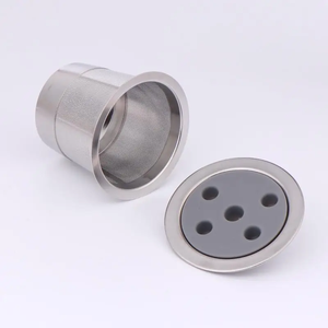 <strong>ICafilas</strong> Compatible Keurig K45 Reusable Metal K Cup Hardware with Hole Design for Coffee Capsules - Product Image 5