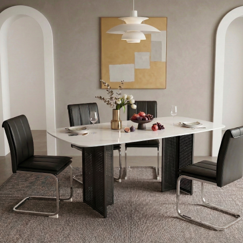 Black + Tempered Glass+Sheet Metal