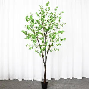 Garden omanents landscape 6ft green bonsai potted artificial plants artificial enkianthus tree for home garden park decoration