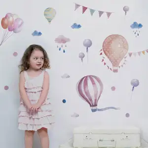 JS 免费样品五颜六色的气球孩子房间装饰墙贴