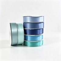 Bestseller 3,8 cm enkelzijdig satijnen lint 100 yards/rol gerecycled voor handgemaakte cadeaus