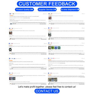 สายเคเบิลเสียงสำหรับกีตาร์ ยี่ห้อ Contour รุ่น OEM จากโรงงาน พร้อมอุปกรณ์เสริมสำหรับกีตาร์ สีฟ้าเลคพลาซิด ความยาว 10 ฟุต คุณภาพเสียงใสคมชัด - Product Image 4