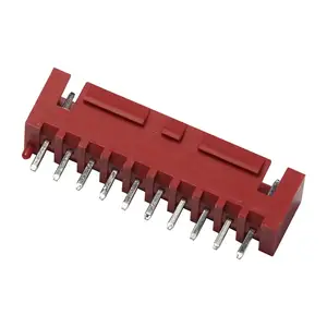FAF B250011-1-10 SX003-10A Rot 2,50 MM Schrägdraht-Anschluss an Brett 10 Stifte Gehäuse-Kopfbogen mit Boss