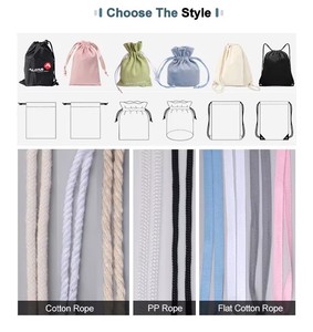 Sacs cadeaux personnalisés avec logo pour extensions de cheveux, pochettes de rangement pour perruques, sacs d'emballage en satin de soie avec cordon de serrage pour mèches de cheveux - Product Image 4