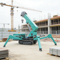 Grue araignée à contrôle de charge précis 5 tonnes pour l'entretien du rotor de générateur éolien
