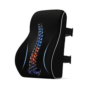 Bán buôn bộ nhớ bọt thắt lưng đệm Ergonomic trở lại hỗ trợ gối dệt Kim Tư thế sửa chữa ghế xe y tế trở lại phần còn lại - Product Image 1