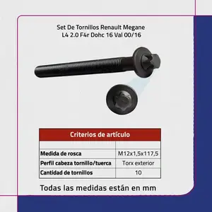 Juego de Tornillos para Renault Megane L4 2.0 F4r Dohc 16 Val 00/16 - Product Image 2