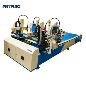 METMAC hava kanalı çelik flanş KAYNAK MAKINESİ 4-CHT-1500X5000 açı çelik flanş dört atış otomatik kaynak makinesi KAYNAK MAKINESİ