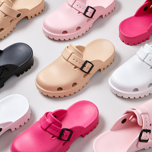 <span class=keywords><strong>Zapatillas</strong></span> de <span class=keywords><strong>mujer</strong></span> para laboratorio y <span class=keywords><strong>hospital</strong></span>, con orificios, populares transfronterizas, con tacón, frescas y de suela gruesa - Product Image 2