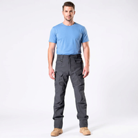 Pantalon cargo pour homme, sportif, urbain, tactique, taille haute, tissé, imperméable, séchage rapide, coupe-vent, extensible, multi-poches Molle, coupe droite
