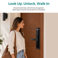 Serrure intelligente à levier en aluminium SJJ avec empreinte digitale, application Tuya, clavier tactile, carte IC RFID, entrée sans clé, Cloud pour hôtel et appartement