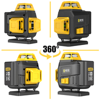 YaJin Laser croisé 3D 360° à auto-nivellement, faisceau vert haute définition, 16 lignes, précision 1 mm, portée 0-30 m, pour usage industriel/DIY