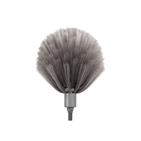 Brosse de nettoyage de plafond à poils doux en PET, accessoire manuel pour recoins et toiles d'araignée