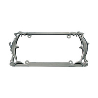 Cadre de plaque d'immatriculation de voiture avec éclairage LED, taille standard américaine, supports de numéros de voiture