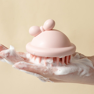 Brosse à cheveux en plastique « Le Petit Chaperon Rouge » pour hommes/femmes, nettoyage du cuir chevelu, soulagement des démangeaisons, coussinets amovibles, double usage - Product Image 3