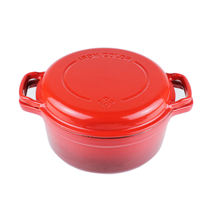 <span class=keywords><strong>Amazon</strong></span> Venta caliente 3.3QT/4.2QT de hierro fundido esmaltado doble Horno Holandés - Product Image 1