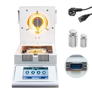 Dokunmatik ekran LCD ekran nem analiz cihazı test için Copra tahıl 220V halojen nem analiz cihazı laboratuvar için - Product Image 2