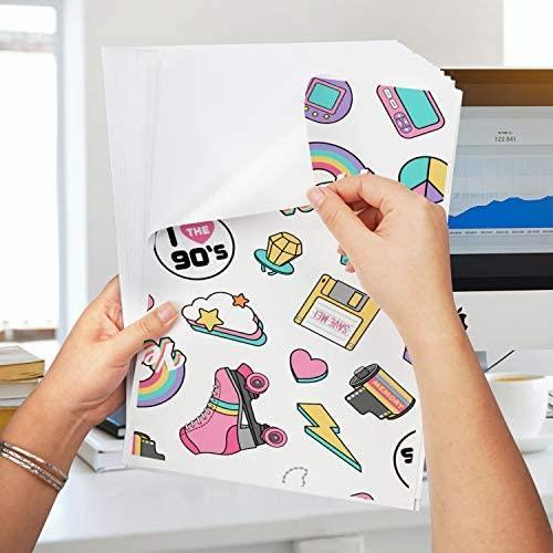 Printable Vinyl Self Adhesive Photo Paper Sticker Glossy Silver White Sticker Paper  for Inkjet Printer