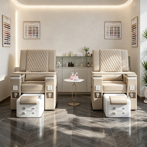 Sillón de Pedicura Automático de Lujo con Reclinación de 180 Grados, Masaje, Spa para Pies, Sofá Profesional para Salón de Belleza y Pedicura - Product Image 1
