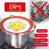 Couvercle de casserole en silicone USSE sans BPA, écologique, certifié LFGB, sûr pour les aliments, anti-débordement en forme de fleur, outils de cuisson, pièces d'ustensiles de cuisine