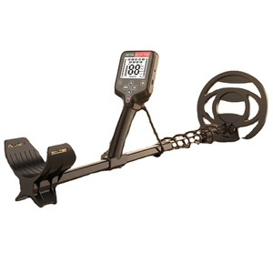 Détecteur de métaux avec écran LCD, bobine de recherche de 25 cm, plastique noir, pour adultes, détection souterraine - Product Image 1