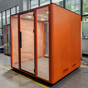 Sala de Reuniones Modular Insonorizada, Espacio de Trabajo de Oficina Ecológico, Cabina Insonorizada Privada para Bibliotecas Interiores y Aeropuertos - Product Image 3