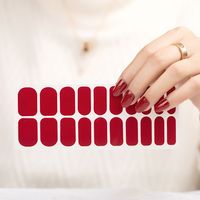 Autocollants pour ongles en plastique 2D personnalisés, style japonais et français, en forme de cœur, pour la décoration des ongles