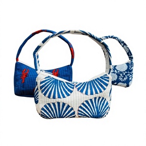 Sac à main matelassé 100% coton pur, imprimé, sac à bandoulière, sac fourre-tout fait main, sac de mode personnalisé avec logo, sac pour femme au quotidien - Product Image 2